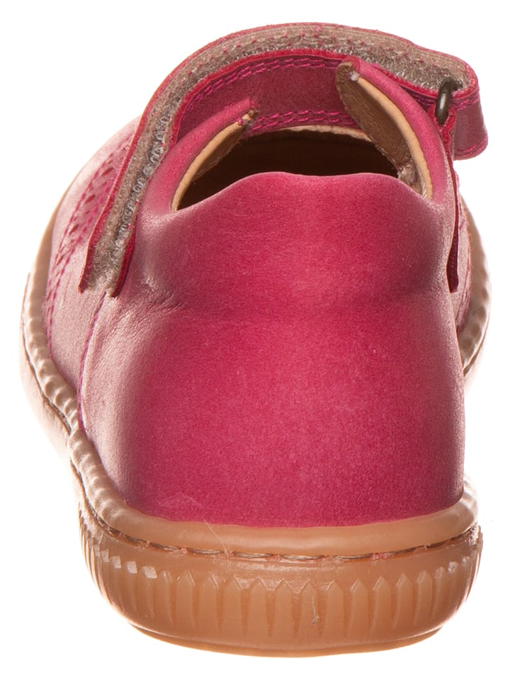 POM POM Leder-Ballerinas in Pink günstig kaufen