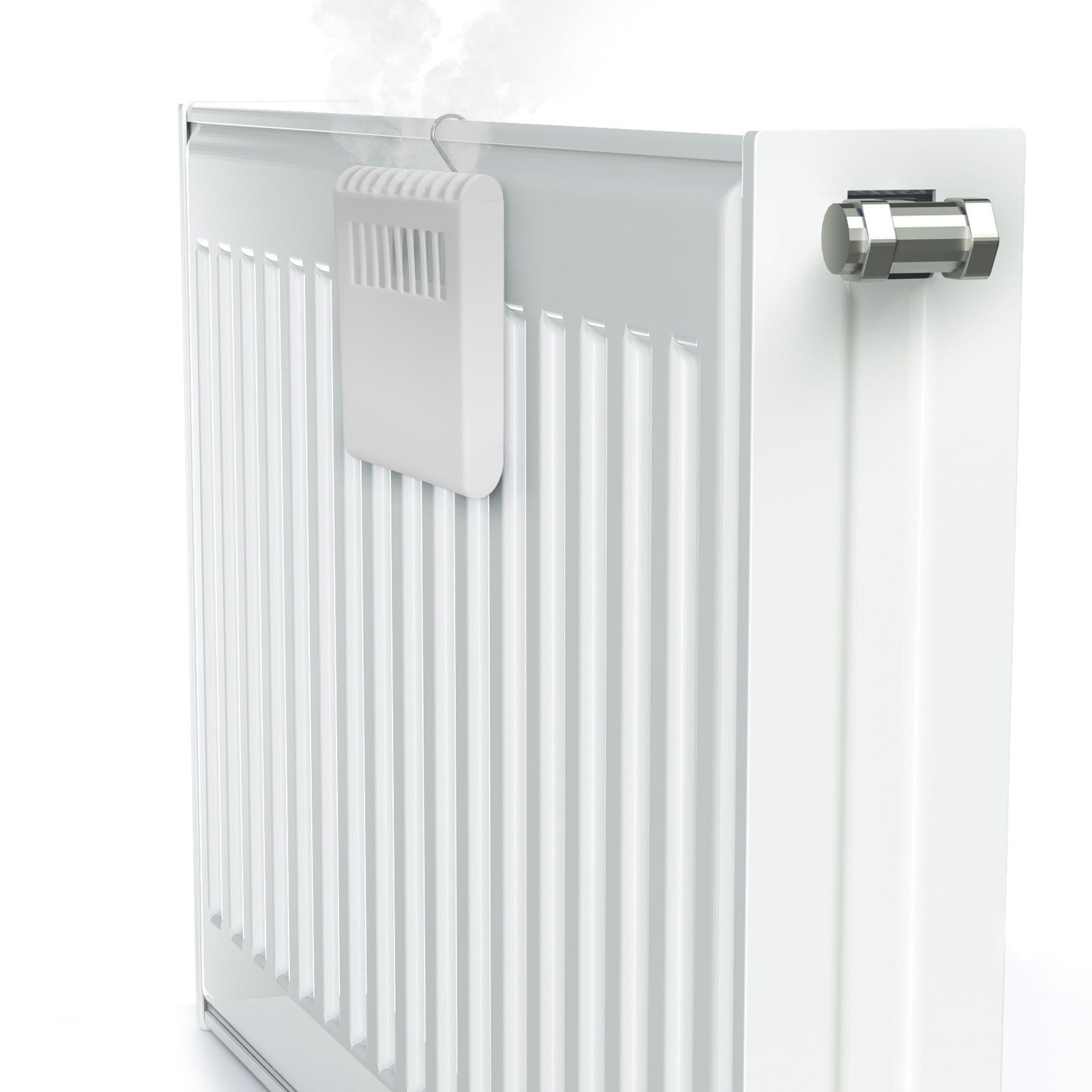 EAXUS Luftbefeuchter 4er Set Wasserverdunster/Humidifier für Heizung + Haken für Heizkörper, 0,13 l Wassertank, Auch für Aromaöl