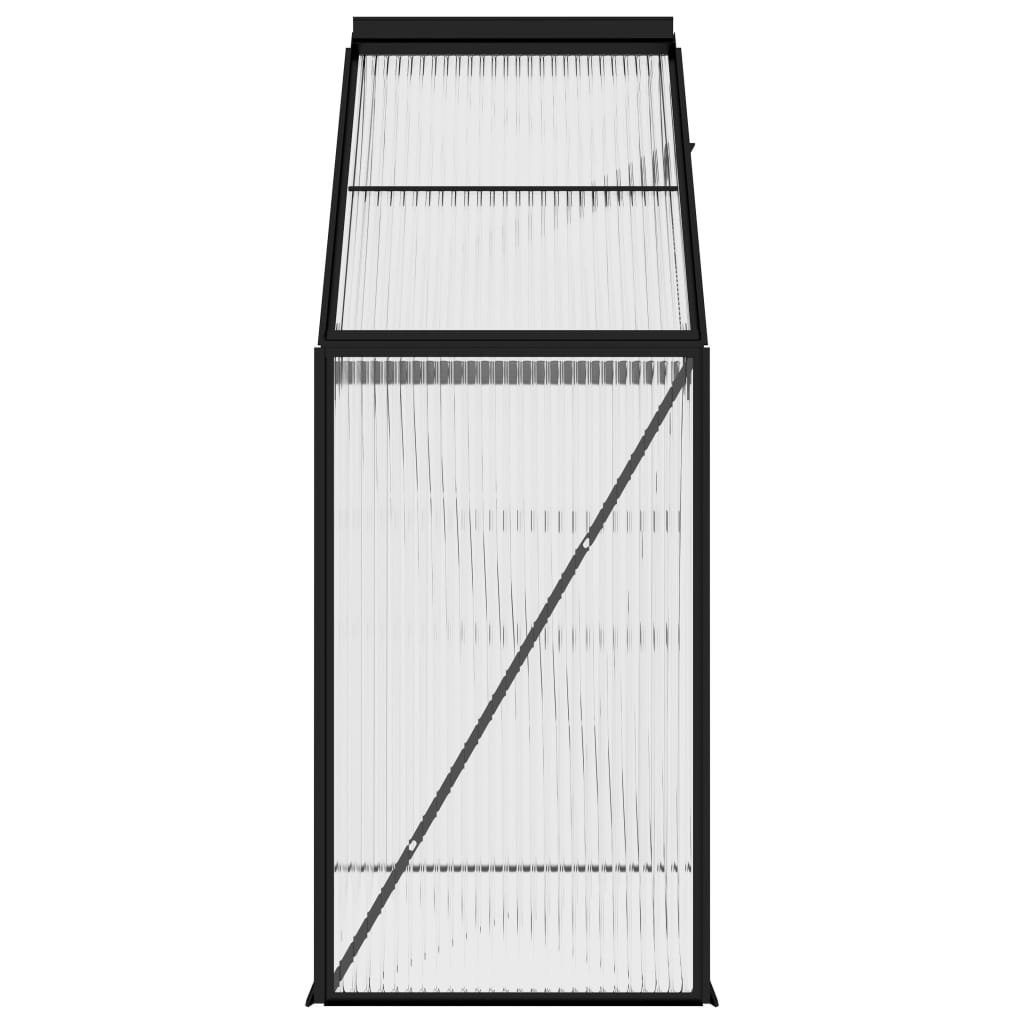 vidaXL Gewächshaus Gewächshaus Anthrazit Aluminium 1,33 m²