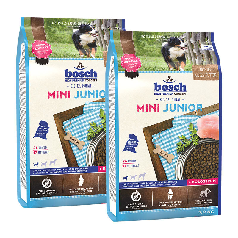 bosch Hundetrockenfutter bosch Mini Junior Geflügel 2x3 kg