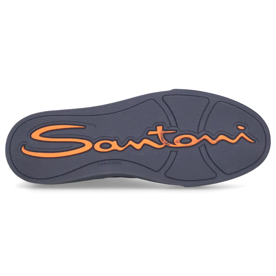 Santoni - Sneaker high DOUBLE BUCKLE blau - blau
