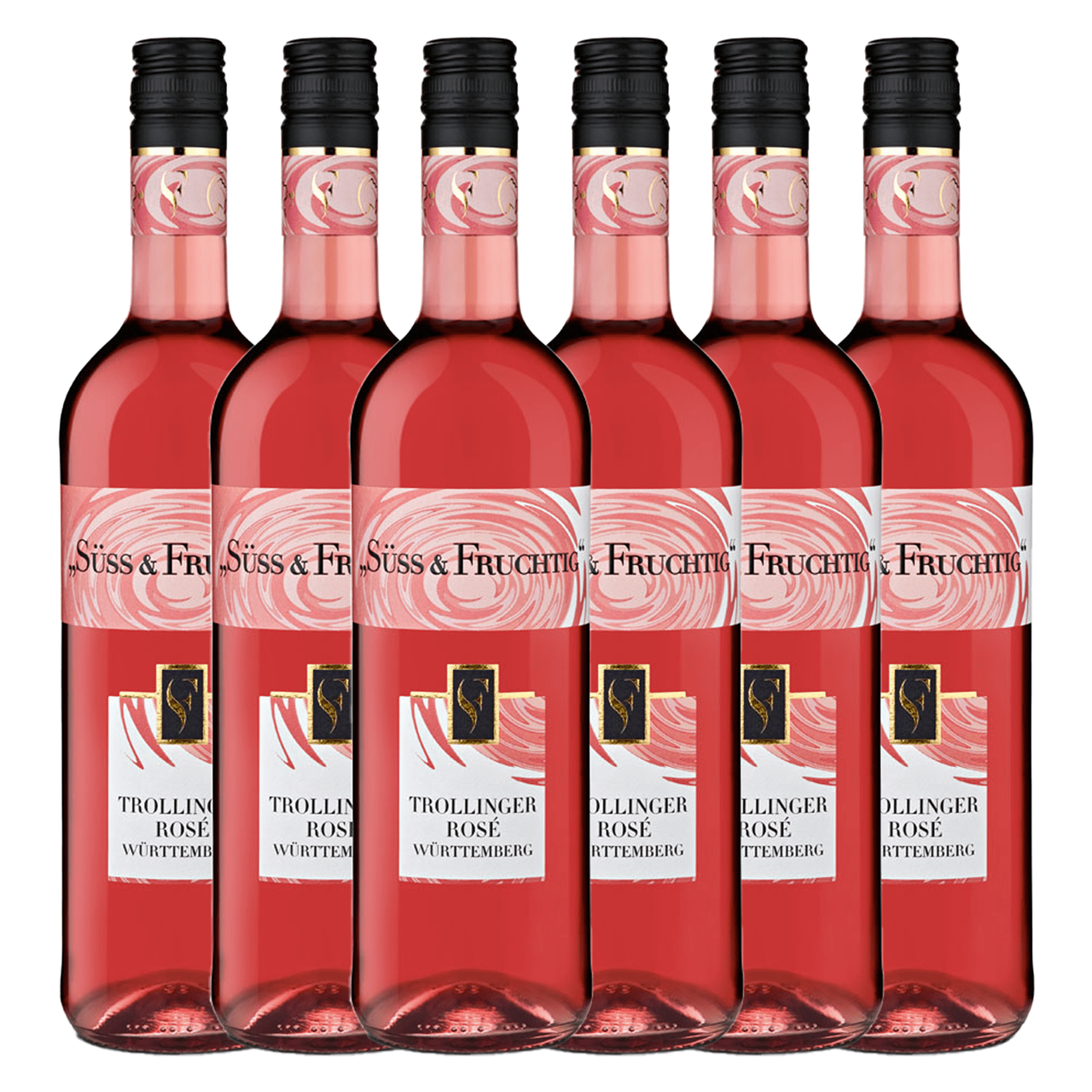 Württembergische WZG Süss & Fruchtig Trollinger Rosé Qualitätswein süß 0,75L 6er Karton