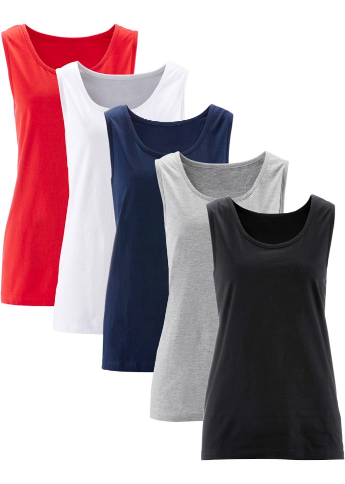 Baumwoll-Long-Top (5er Pack)