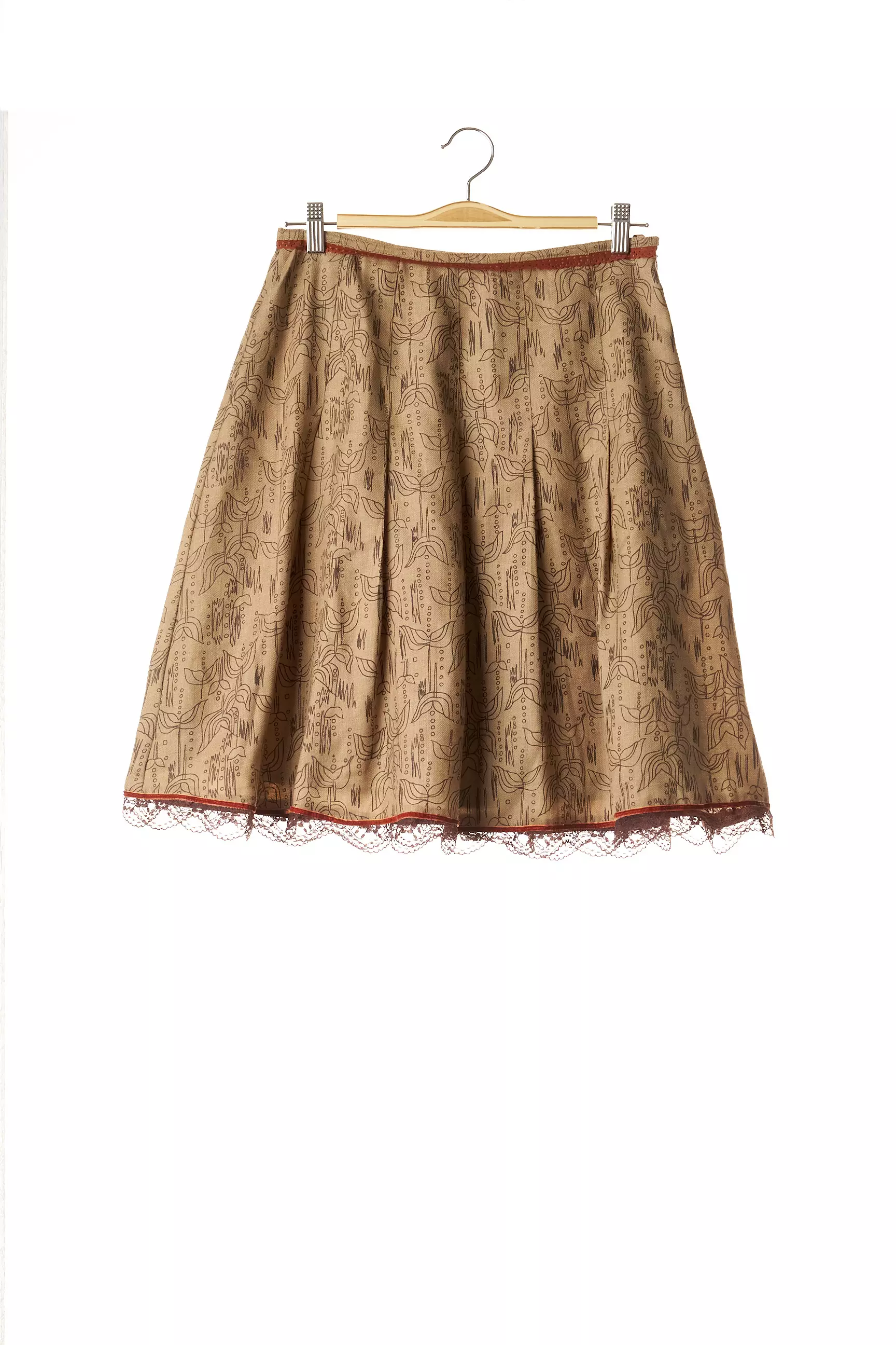Designers Remix Collection Jupes Mi Longues Femme couleur beige