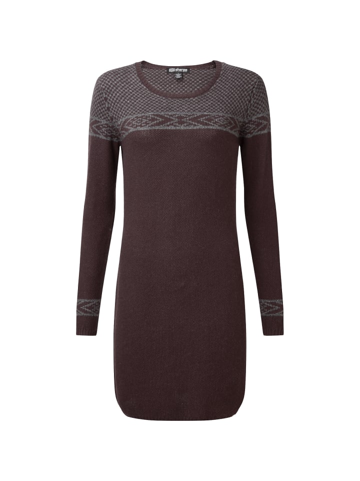 sherpa Kleid Maya in Dunkelrot günstig kaufen M