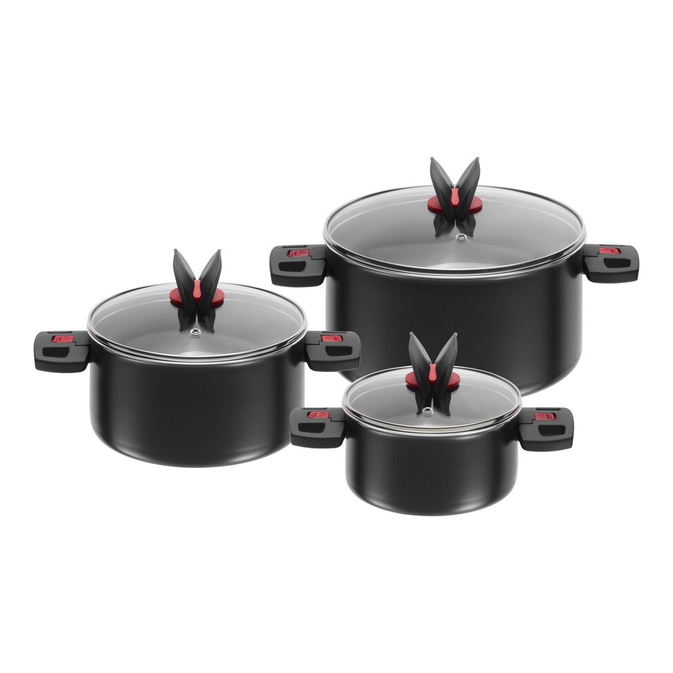 Kochtopfset 3-tlg, Aluminium
