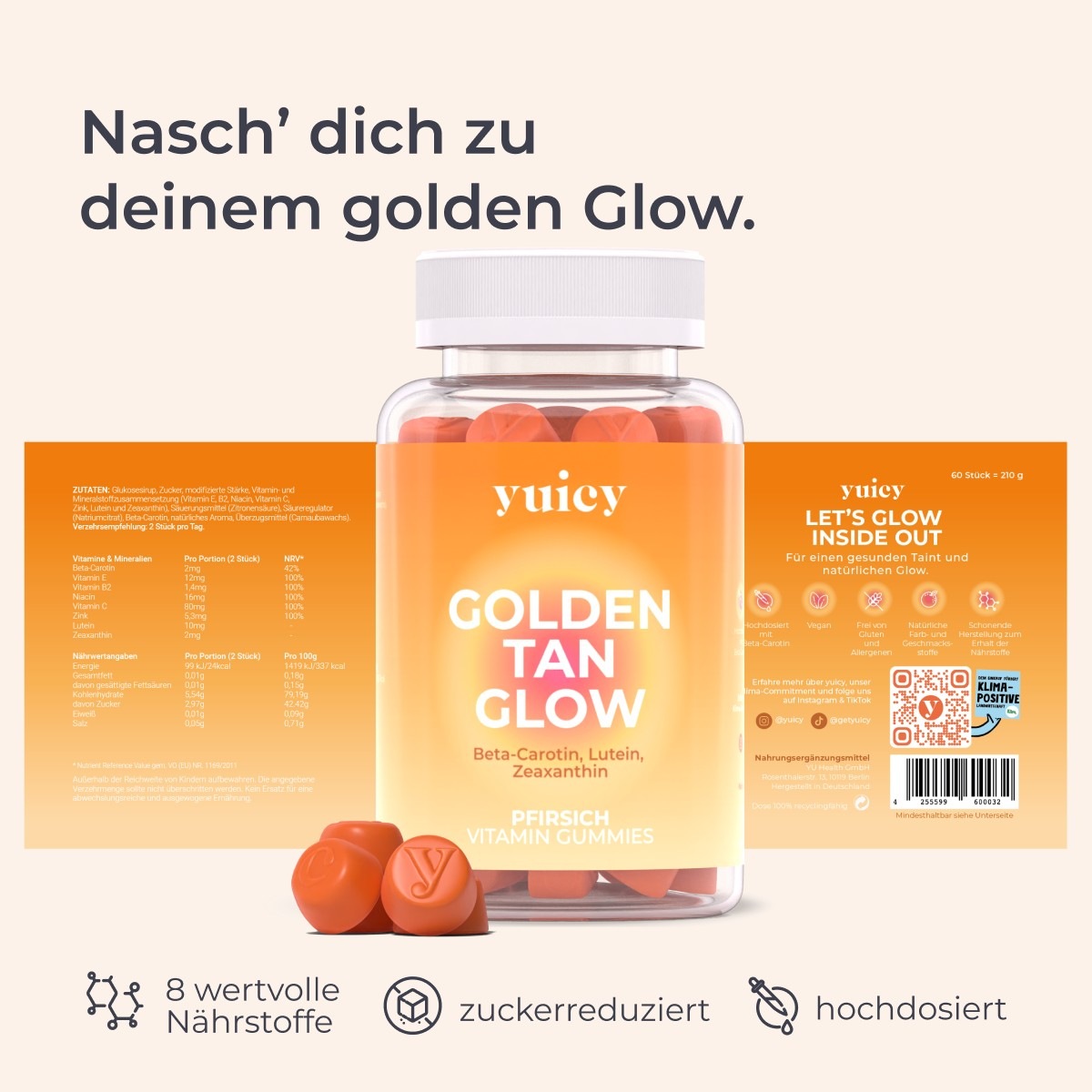 Tan Glow Vitamin Gummies