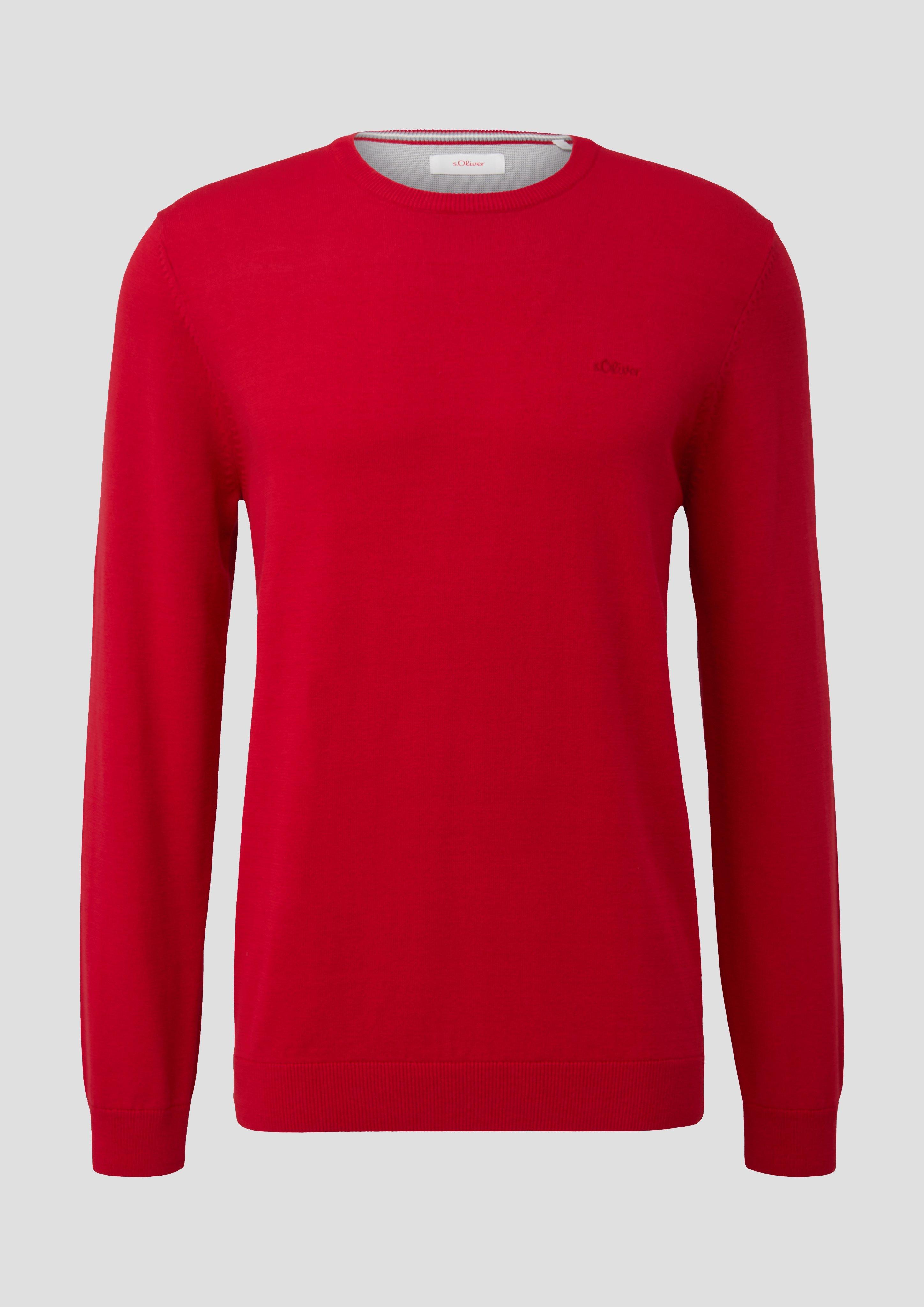 Strickpullover mit Logo-Stickerei  2143173-3160