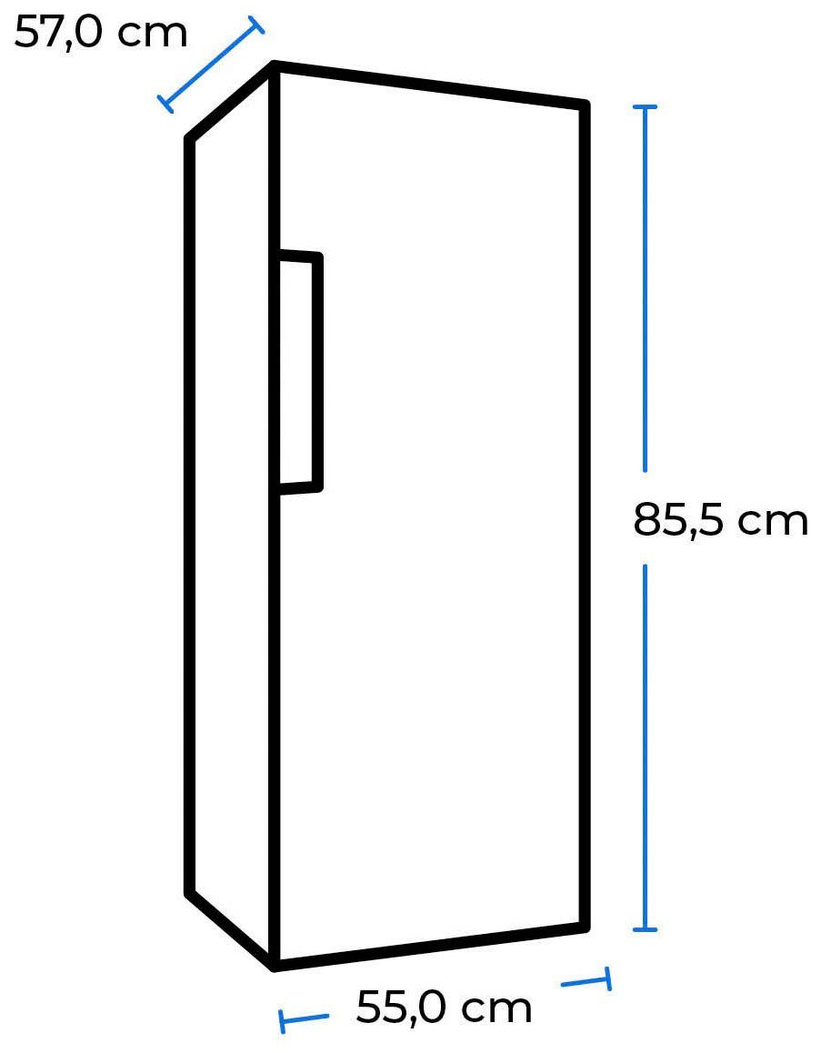 exquisit Kühlschrank KS16-4-HE-040D weiss, 85 cm hoch, 55 cm breit