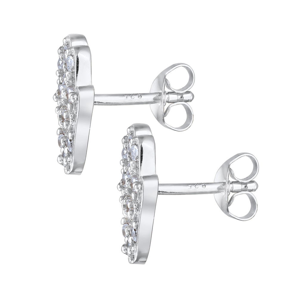 Elli Elli Boucles d'Oreilles Femmes Clous d'oreilles Hamsa main symbole avec Cristal d Boucles d'oreilles