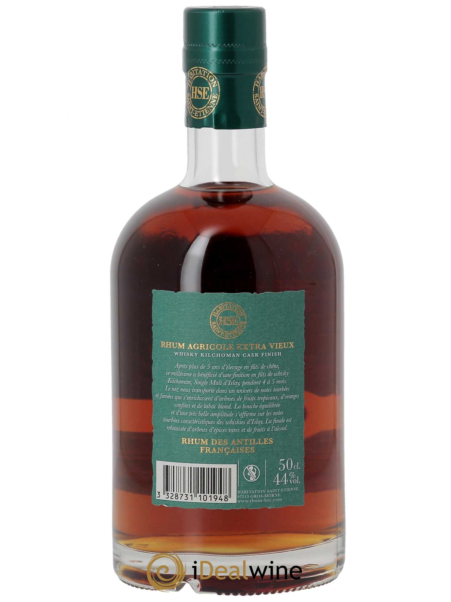 Rhum HSE Rhum agricole Extra Vieux Kilchoman Cask Finish (70cl)  - Lot de 1 Bouteille