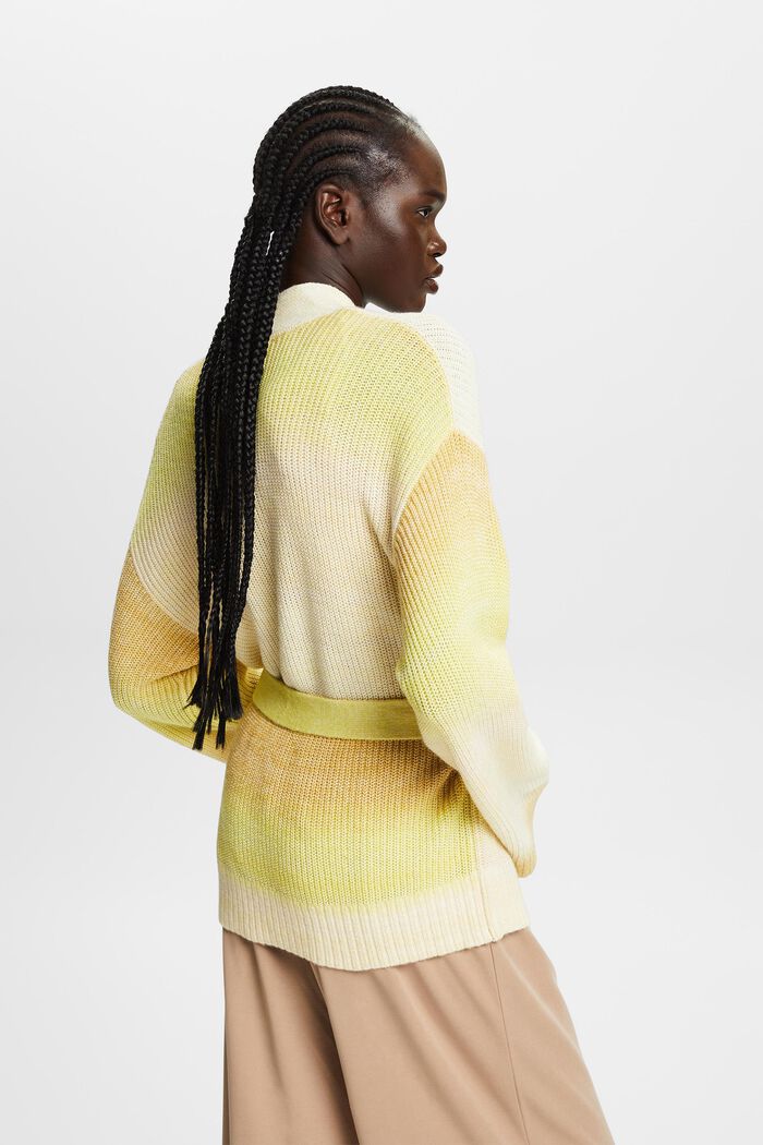 Cardigan mit Gürtel, Baumwollmix
