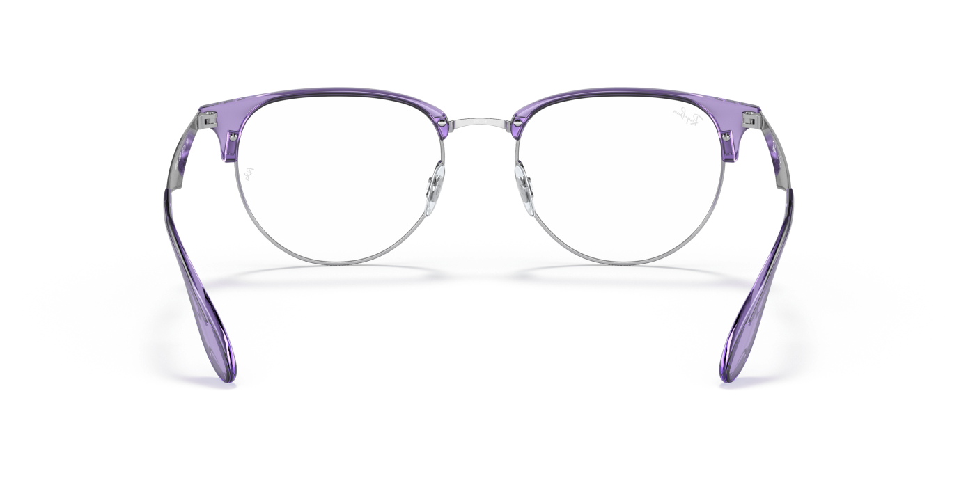 RB6396 OPTICS - Violet transparent lucios pe argintiu
