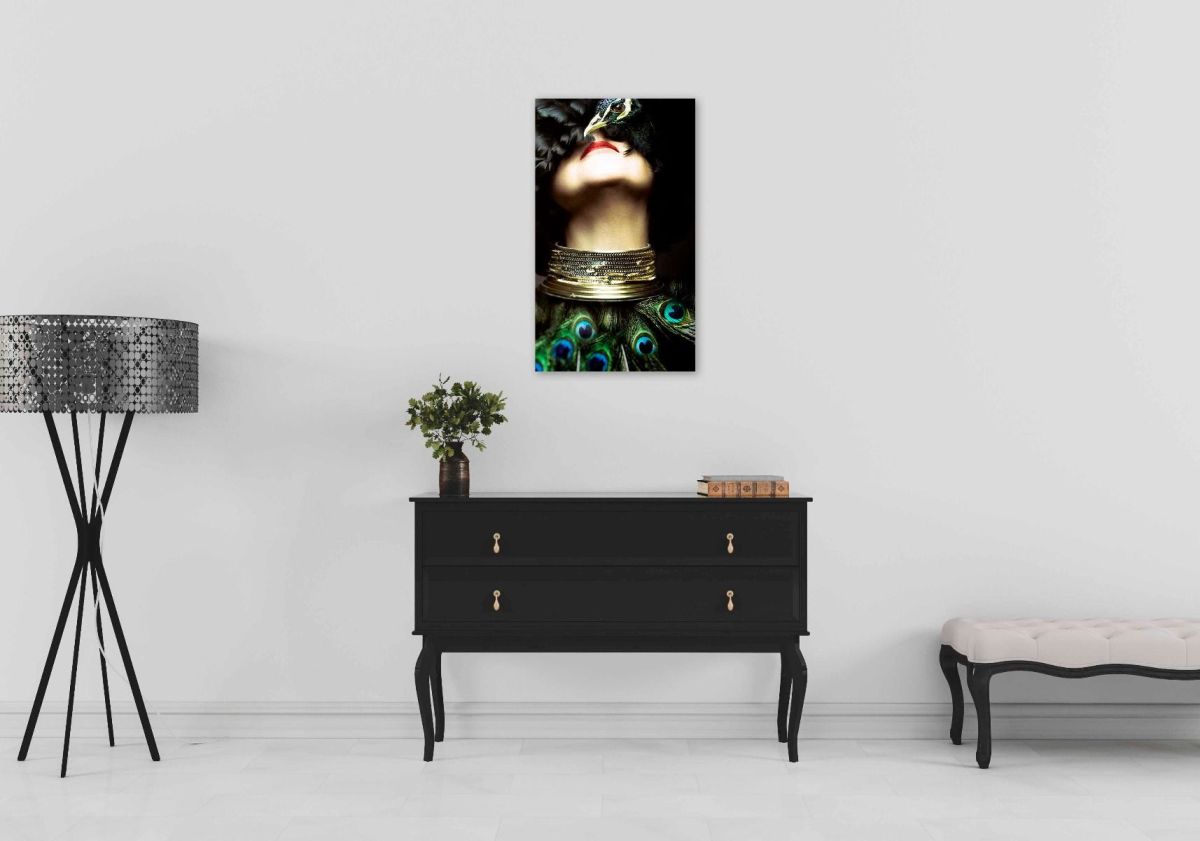 Trendhopper Bild Peacock Lady 98 x148 cm
