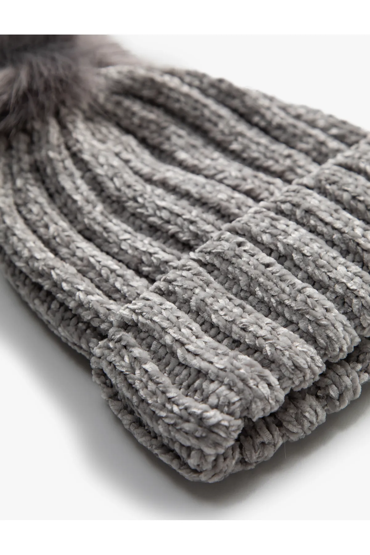 Koton  Gestrickte Baskenmütze mit Bommel