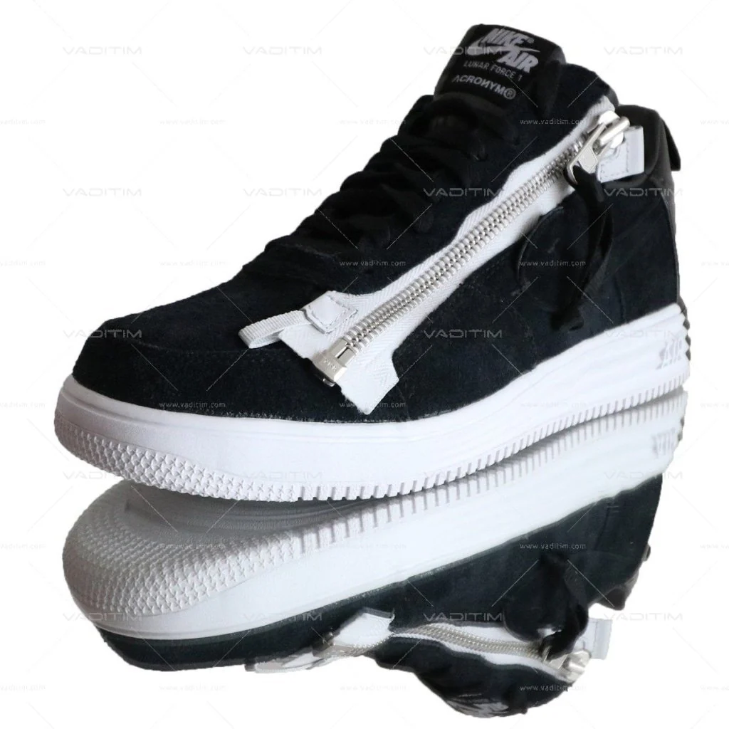 Lunar Force 1 Low Acronym Black White