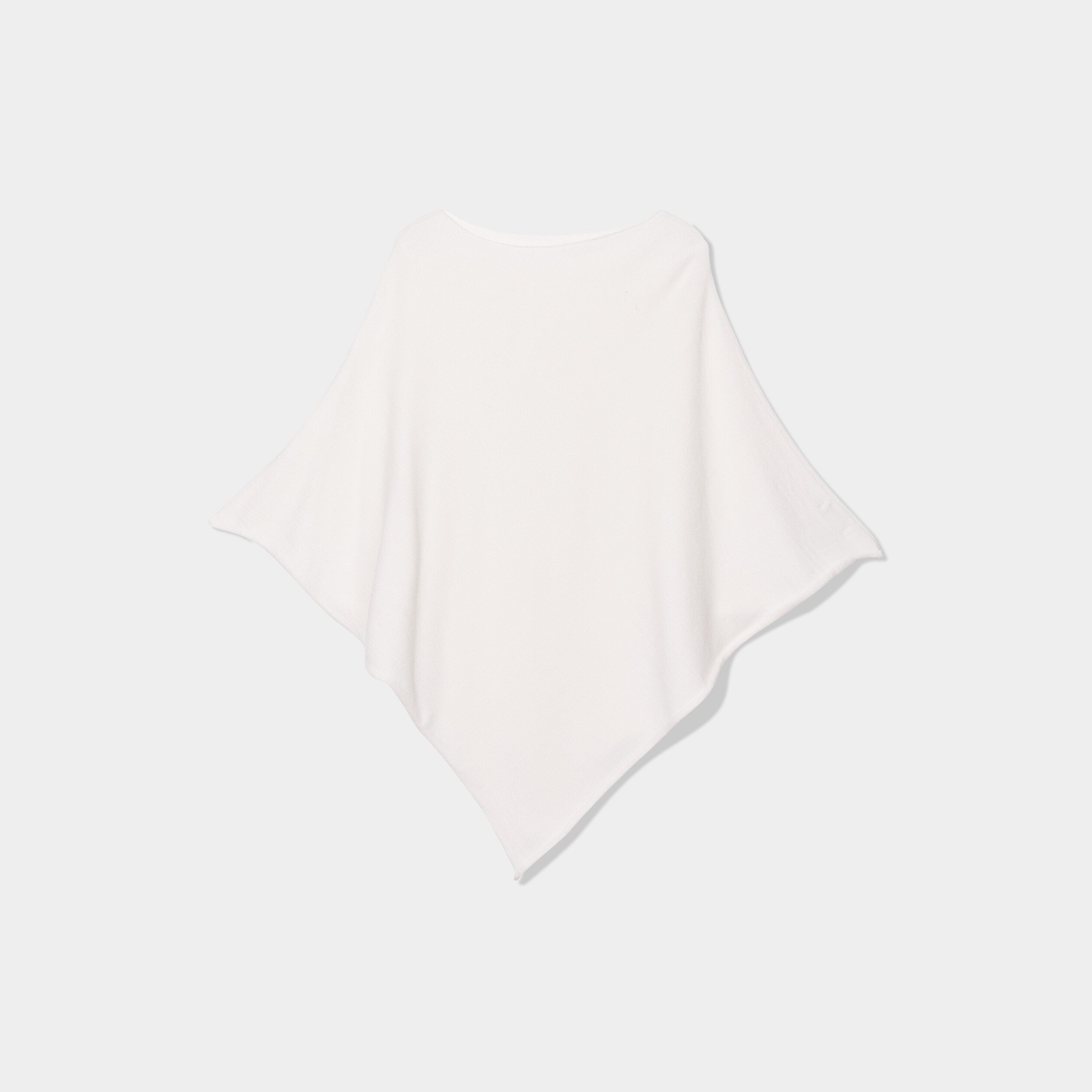 Poncho asymétrique sable femme | La Halle