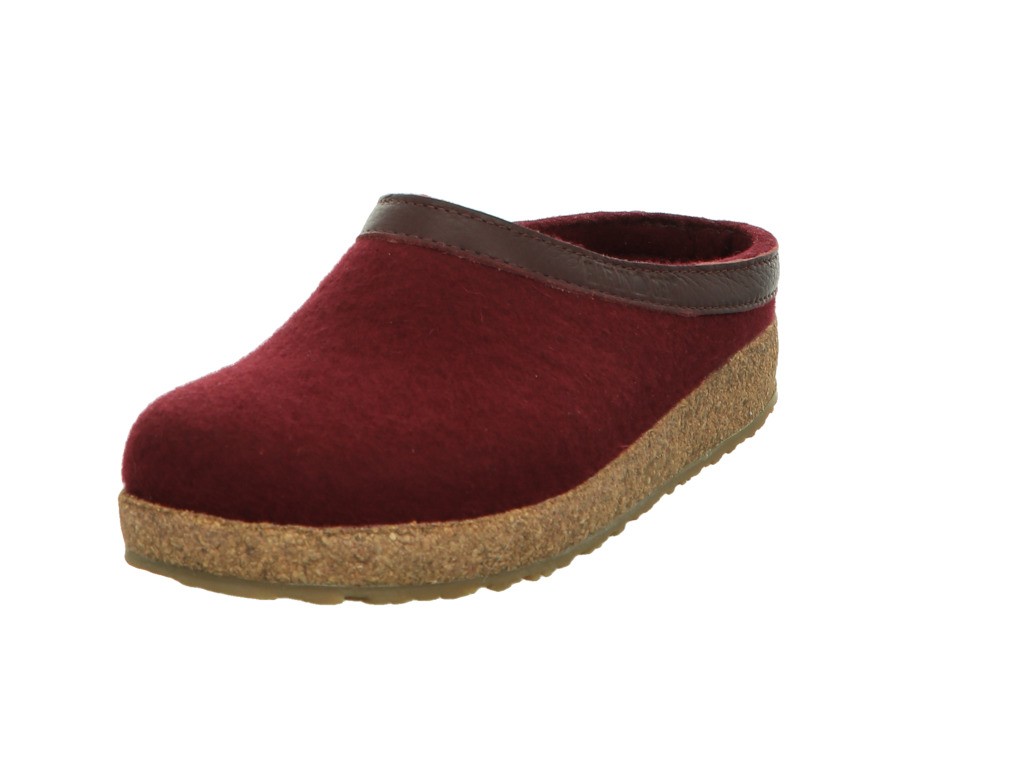 HAFLINGER Hausschuhe rot Grizzly Torben