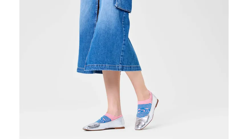 Happy Socks Damen Füßlinge Dizzy Light Pink