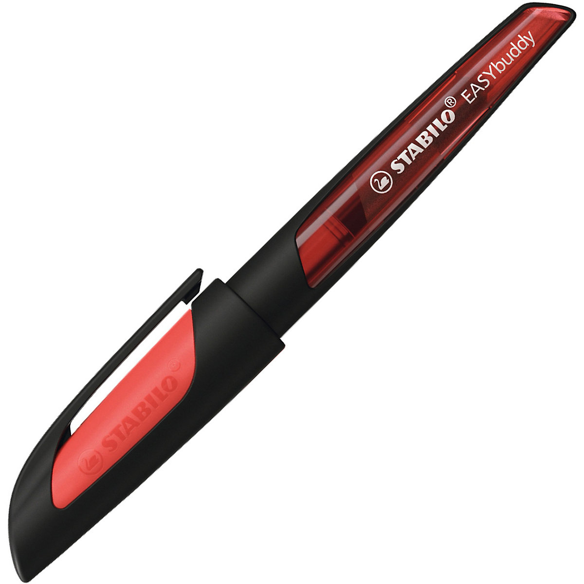 Schulfüller EASYbuddy A-Feder schwarz/rot, inkl. Patrone