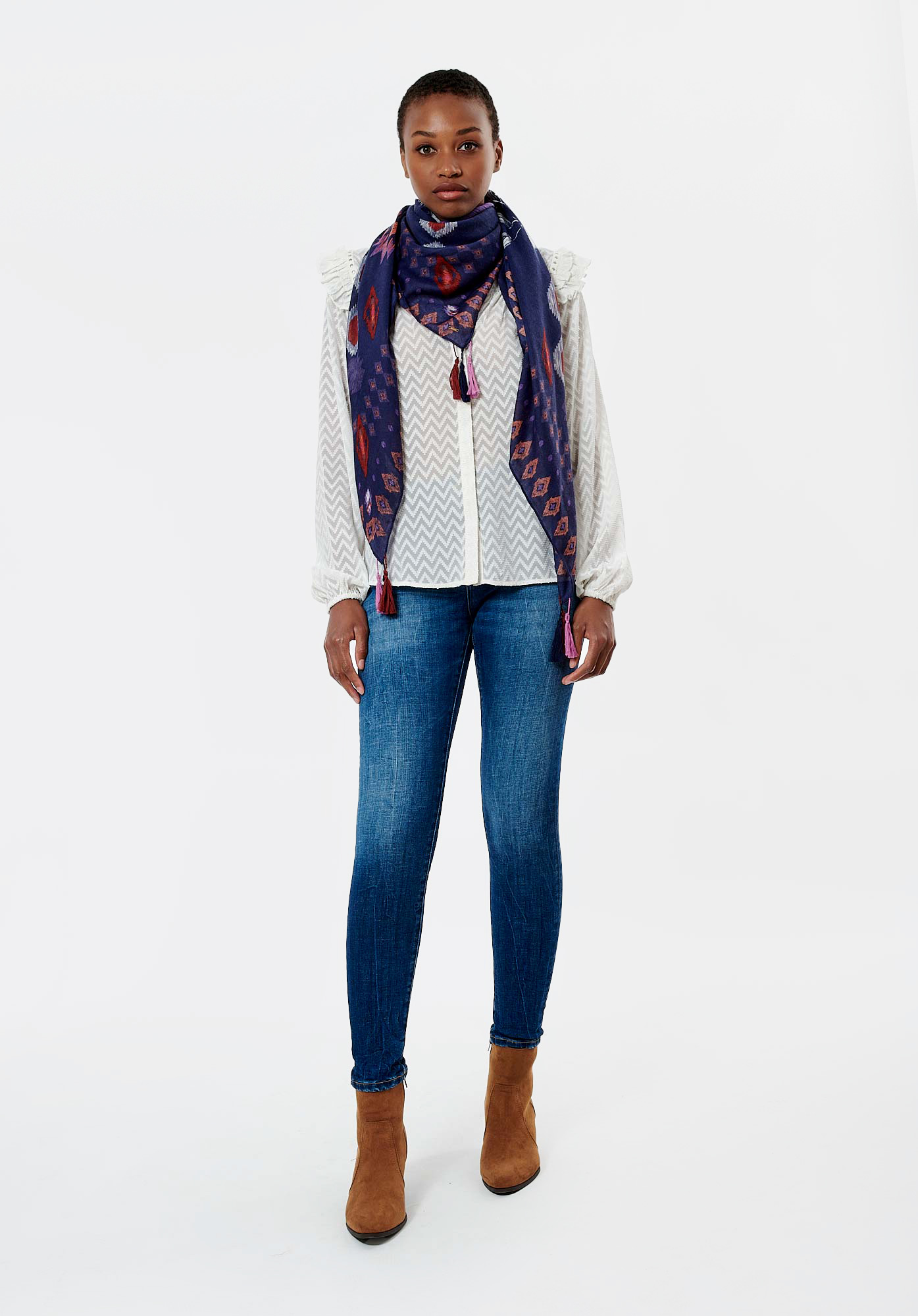 LONIS  Chèche multicolore femme