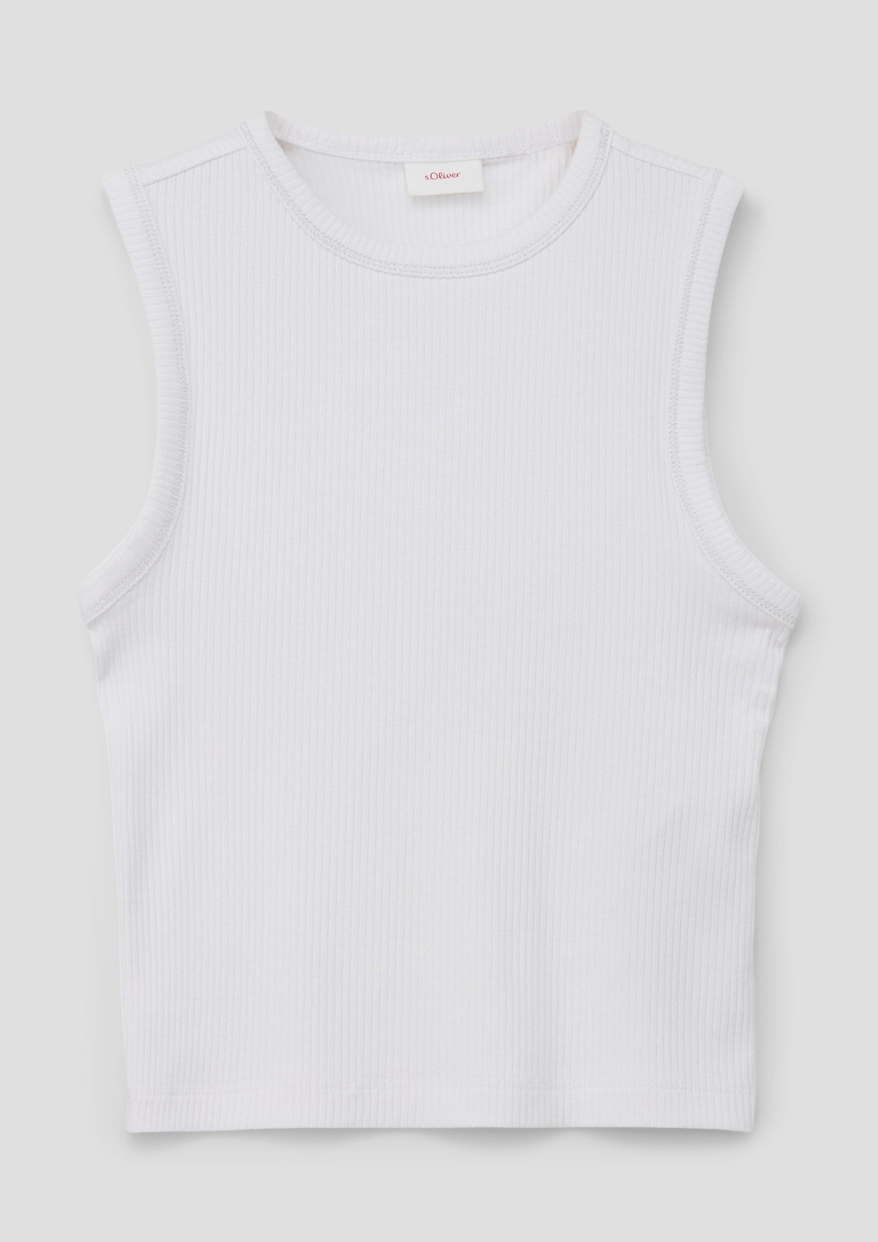 Kurzes Tanktop aus Viskosestretch  2145496-0100