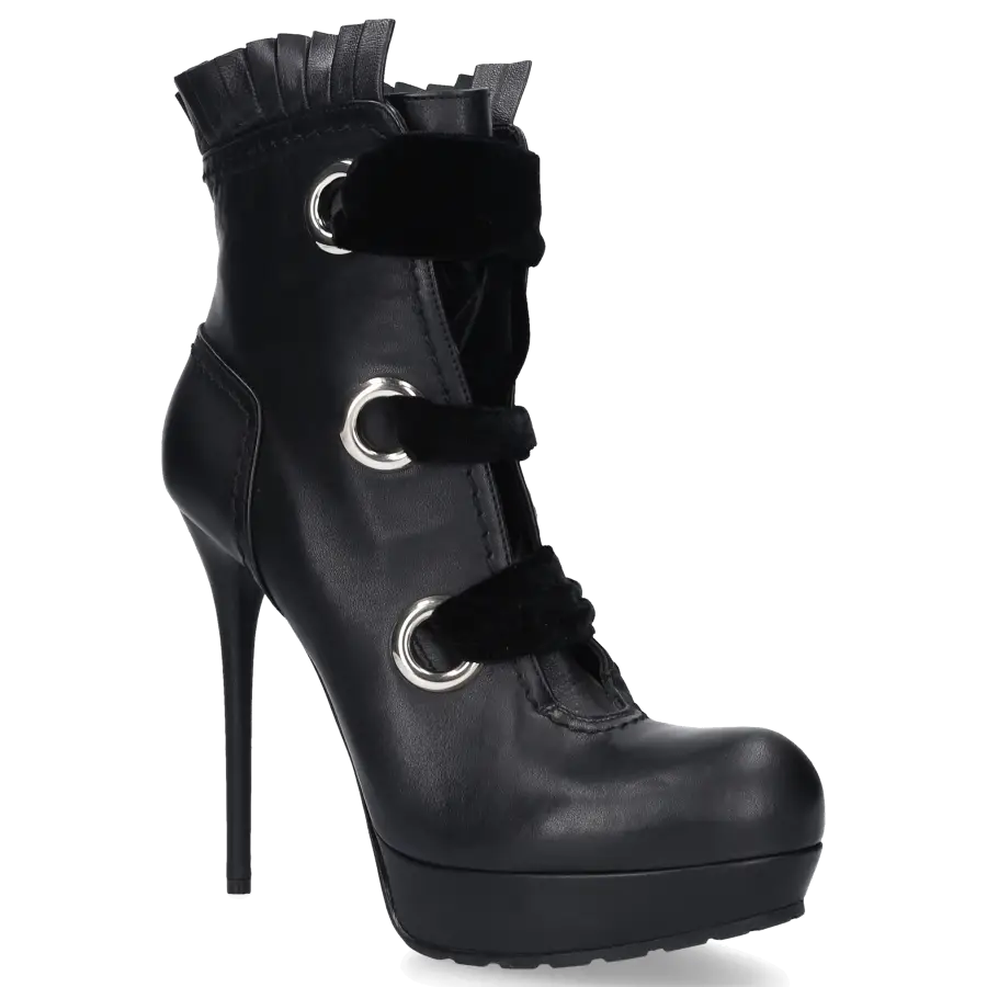 Alexander McQueen - Stiefeletten Kalbsleder - schwarz