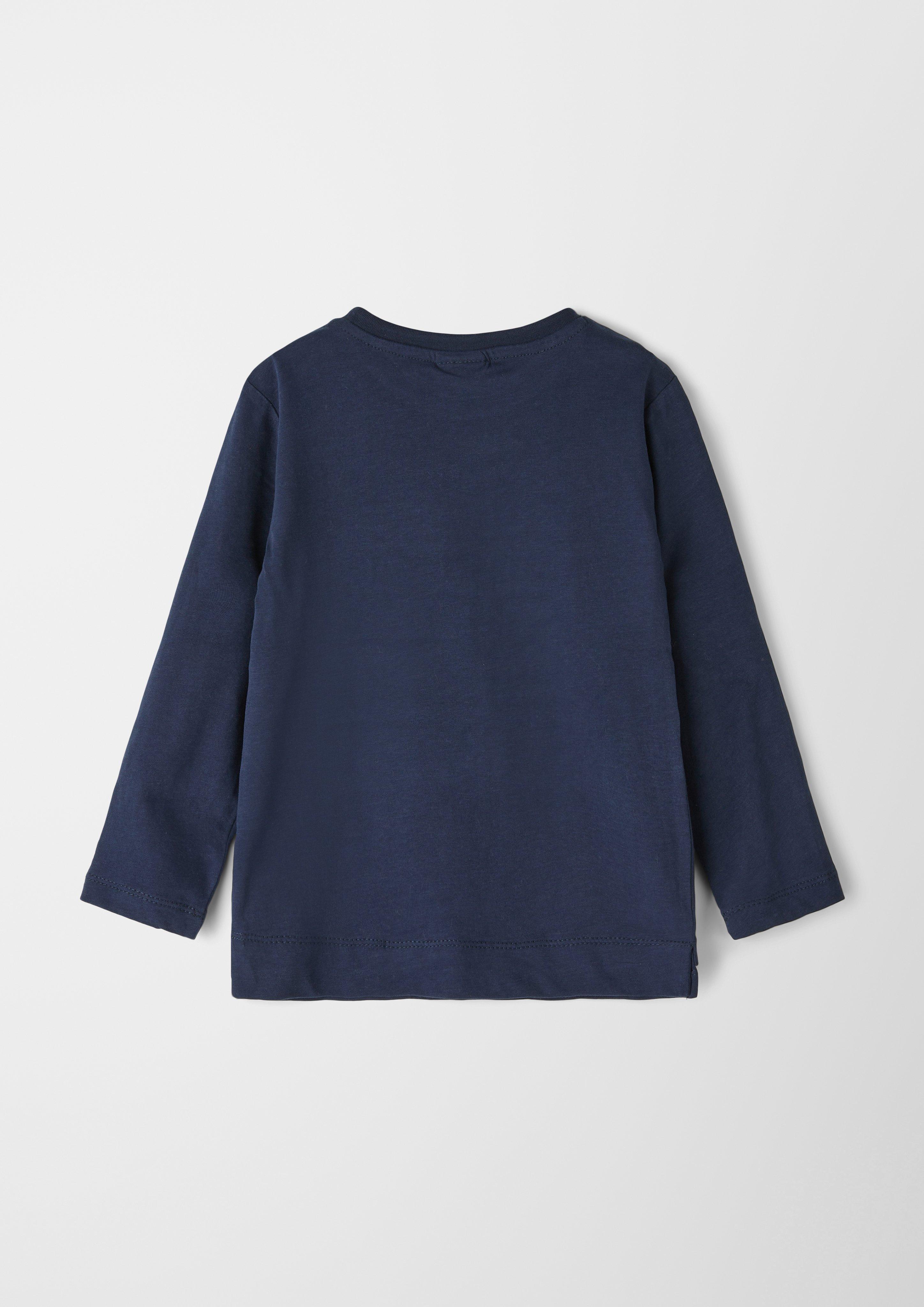 Longsleeve mit gummiertem Front-Print  2122960-5952