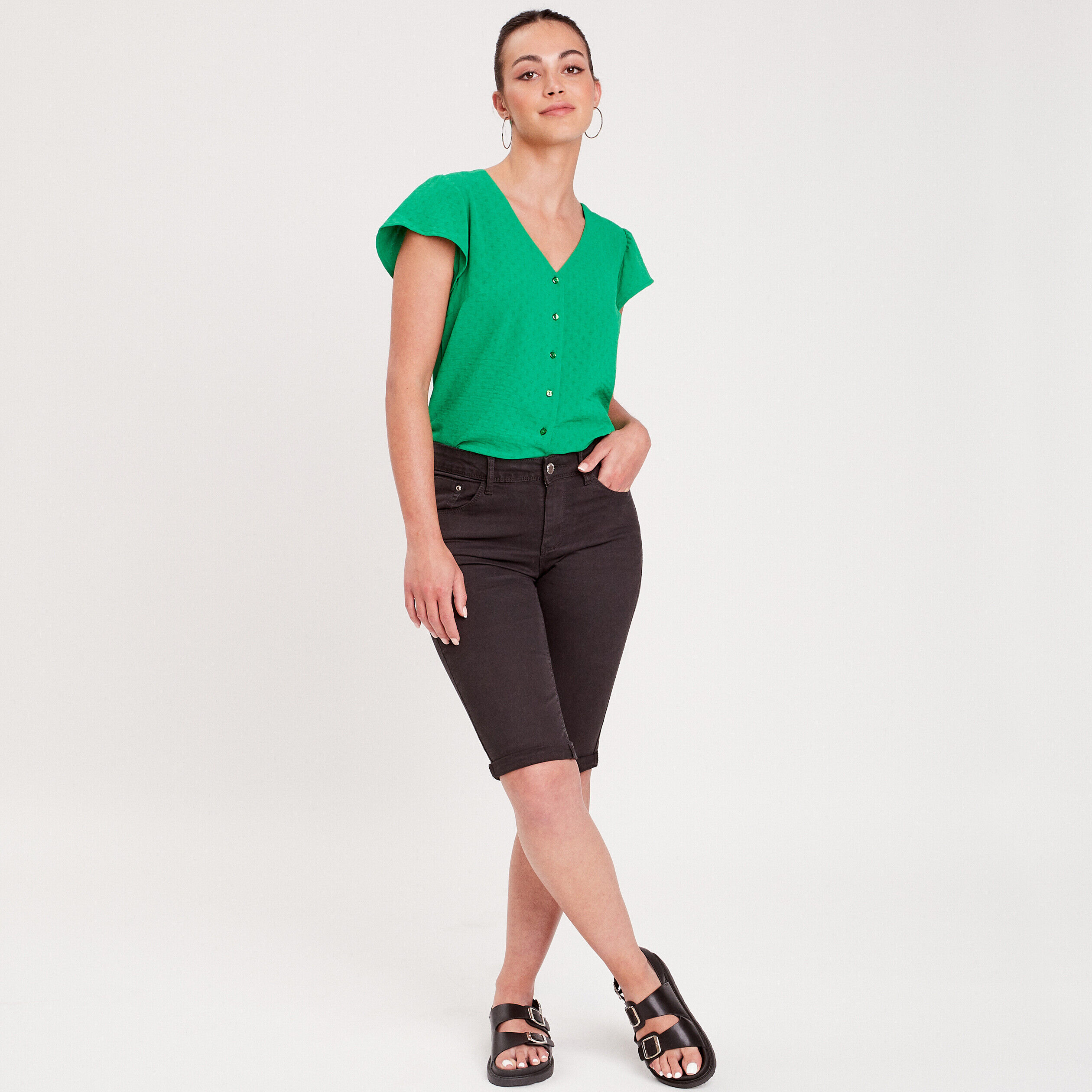 Pantacourt noir femme | Cache Cache