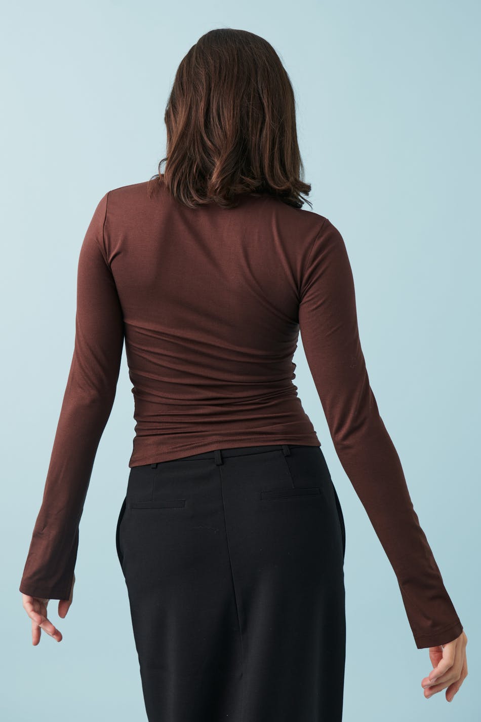Soft touch crew neck top