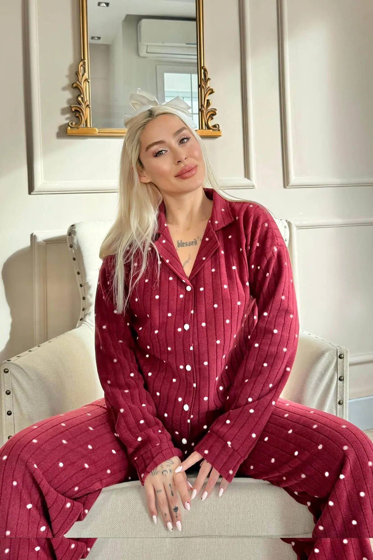 Pijamaevi  Pyjama set - Bordeaux - Print