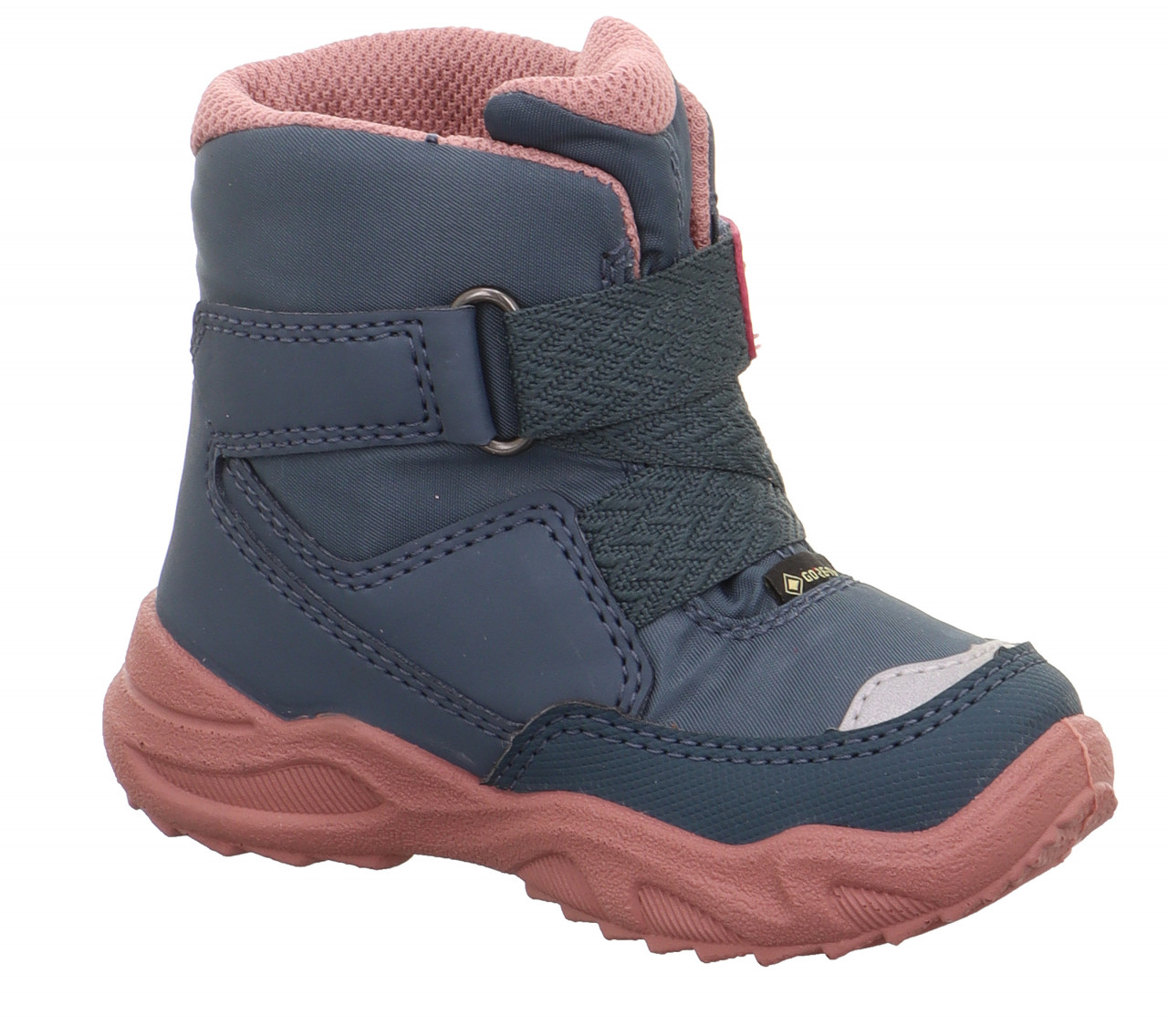 GLACIER - Blau/Rosa Boots mit Klettverschluss