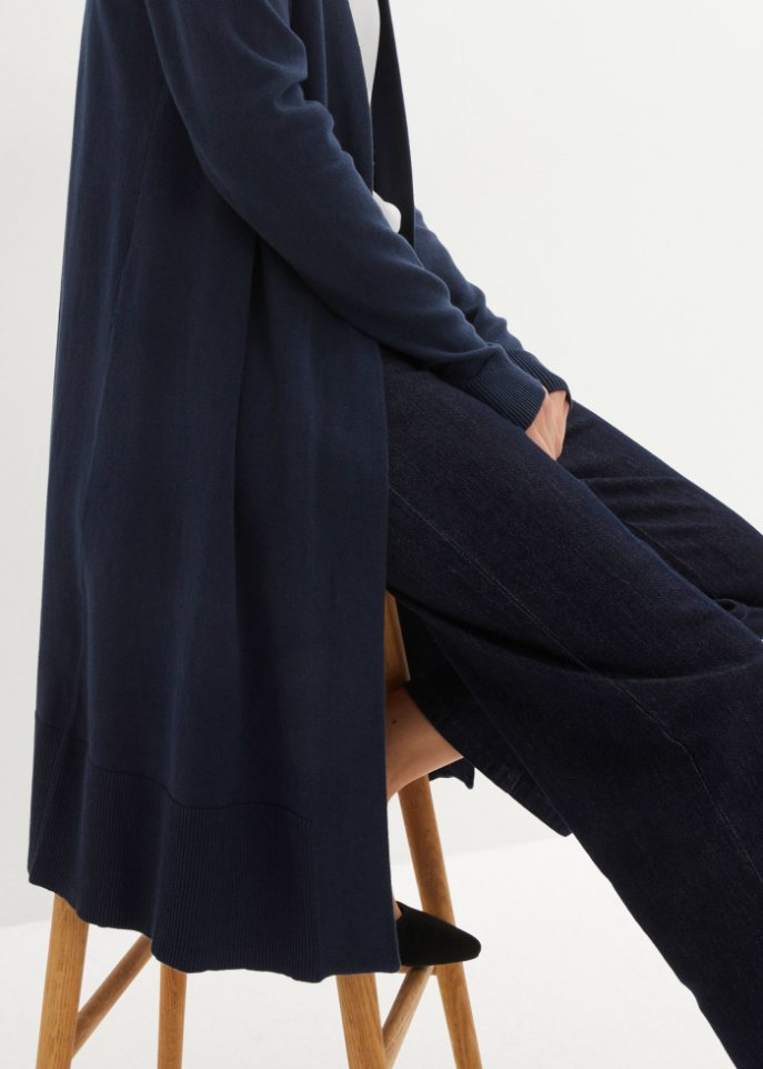 Longstrickjacke