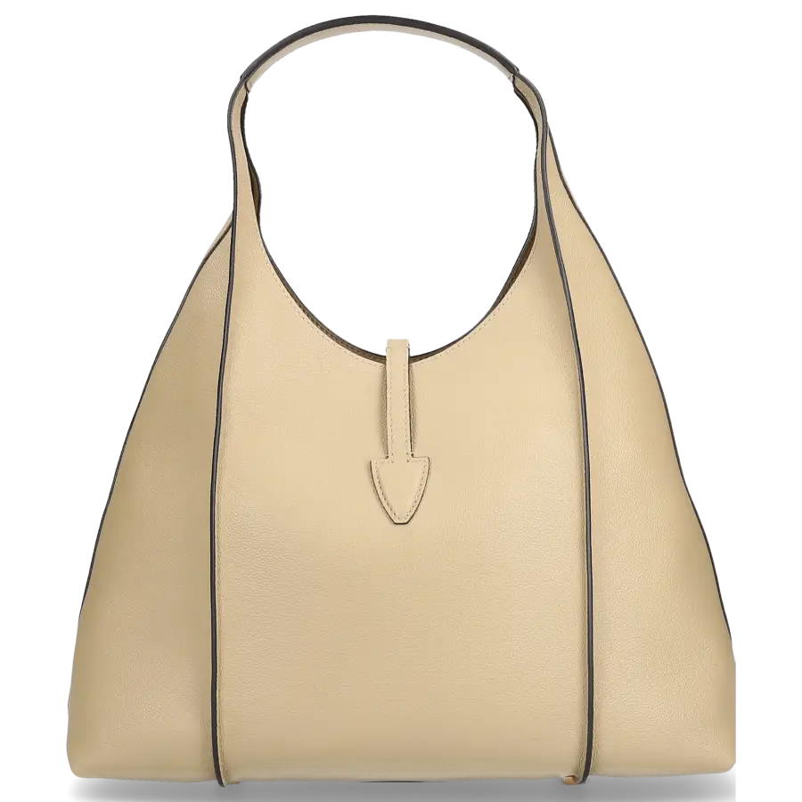 Tod's - Handtasche T TIMELESS HOBO Kalbsleder - beige