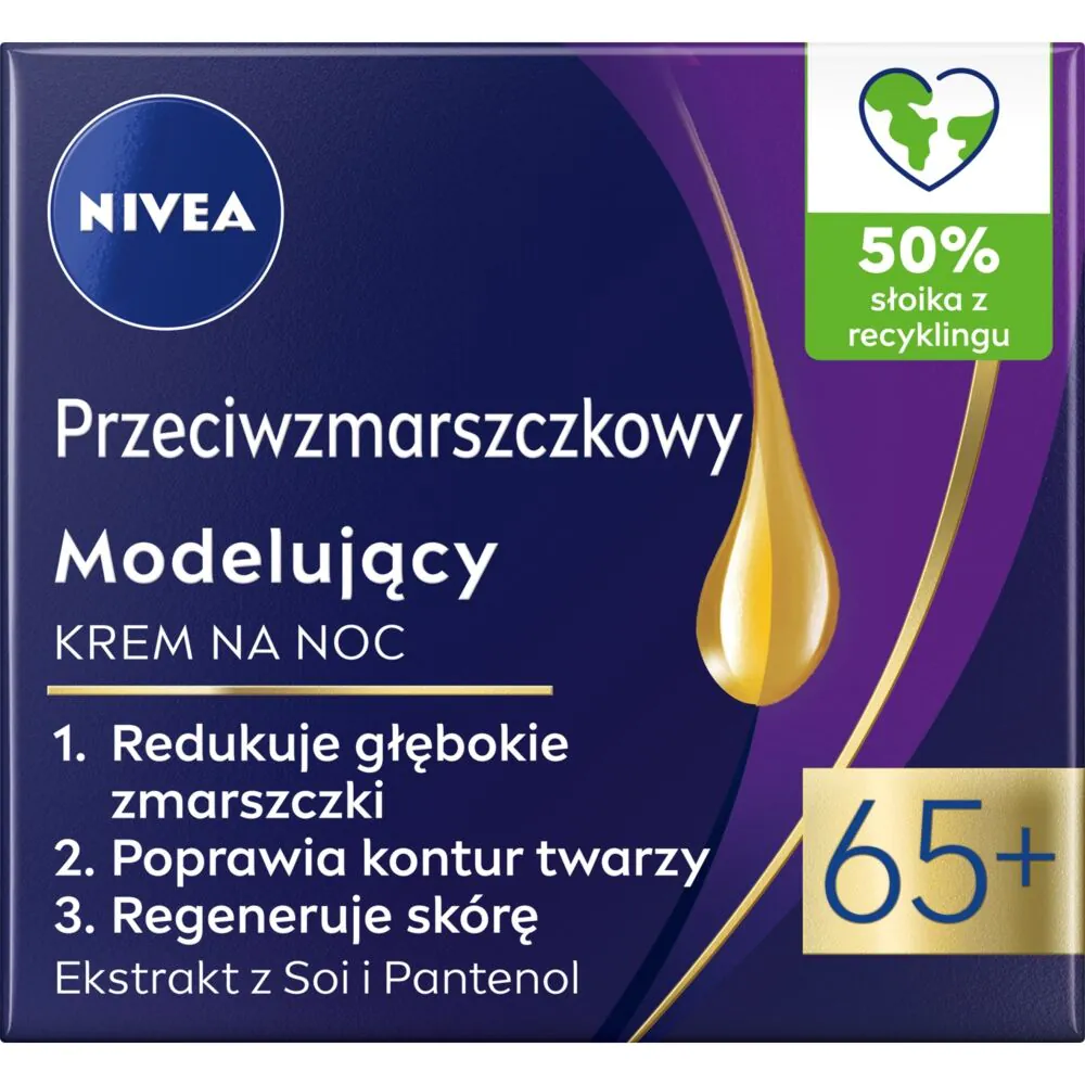 Nivea noćna krema protiv bora i oblikovanja kože 65+