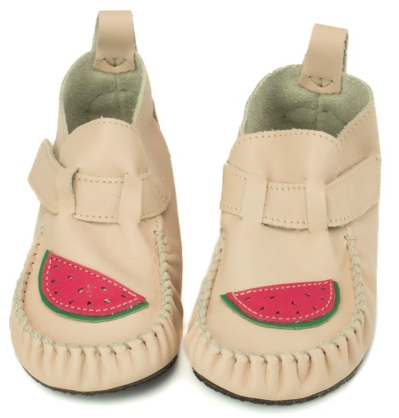 ZeaZoo ~ Hausschuh Leo ~ Beige mit Melone