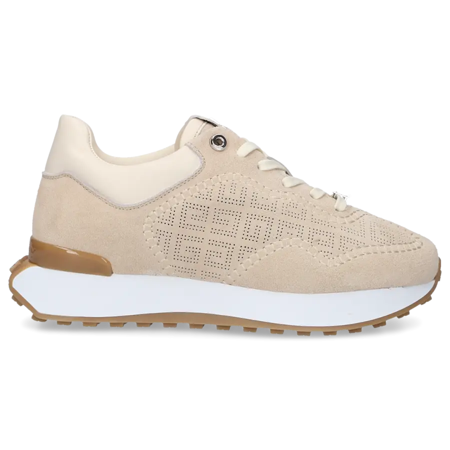 Givenchy - Sneaker low GIV RUNNER Veloursleder - beige