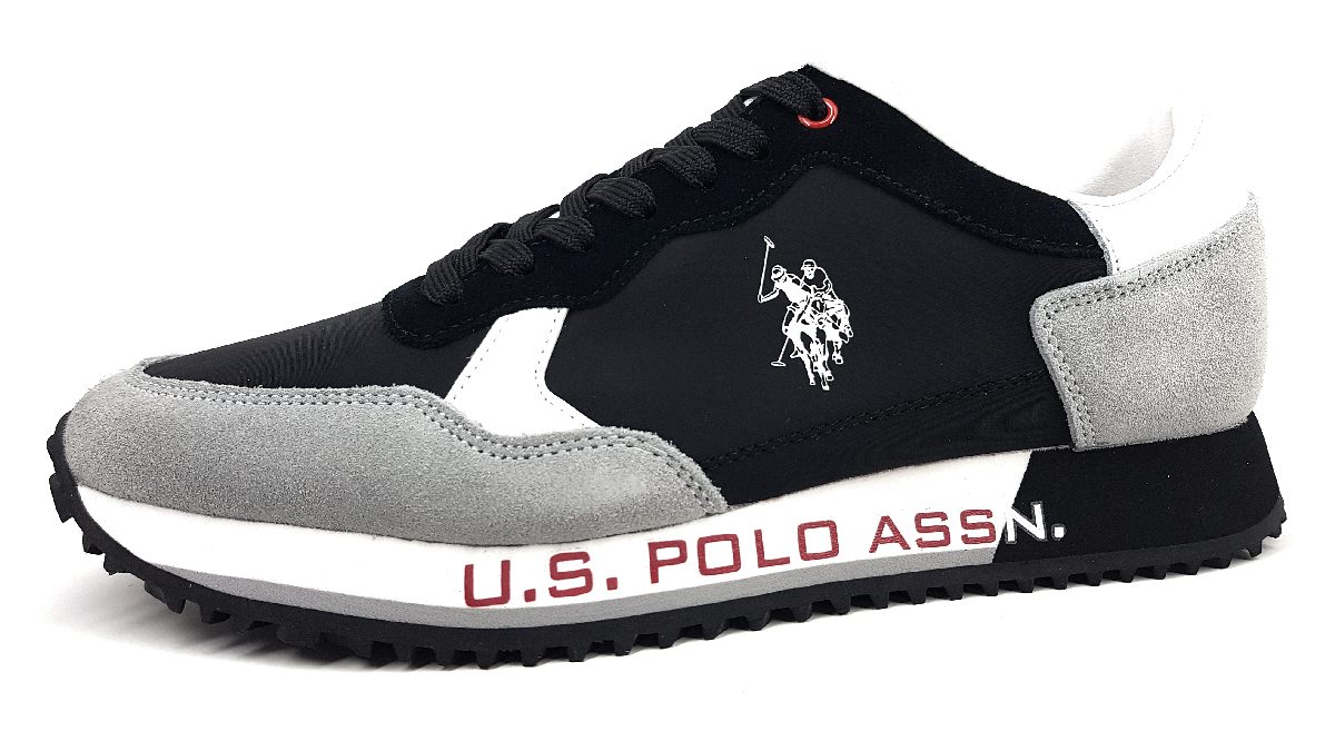 US Polo CLEEF001-BLK-LGR01 Schwarz Black/grey
