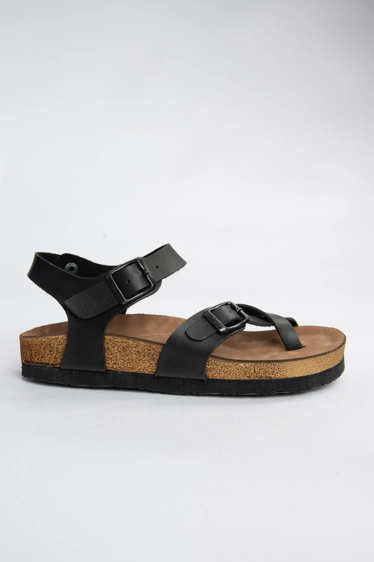 Fox Shoes  Schwarze Damensandalen H777786009