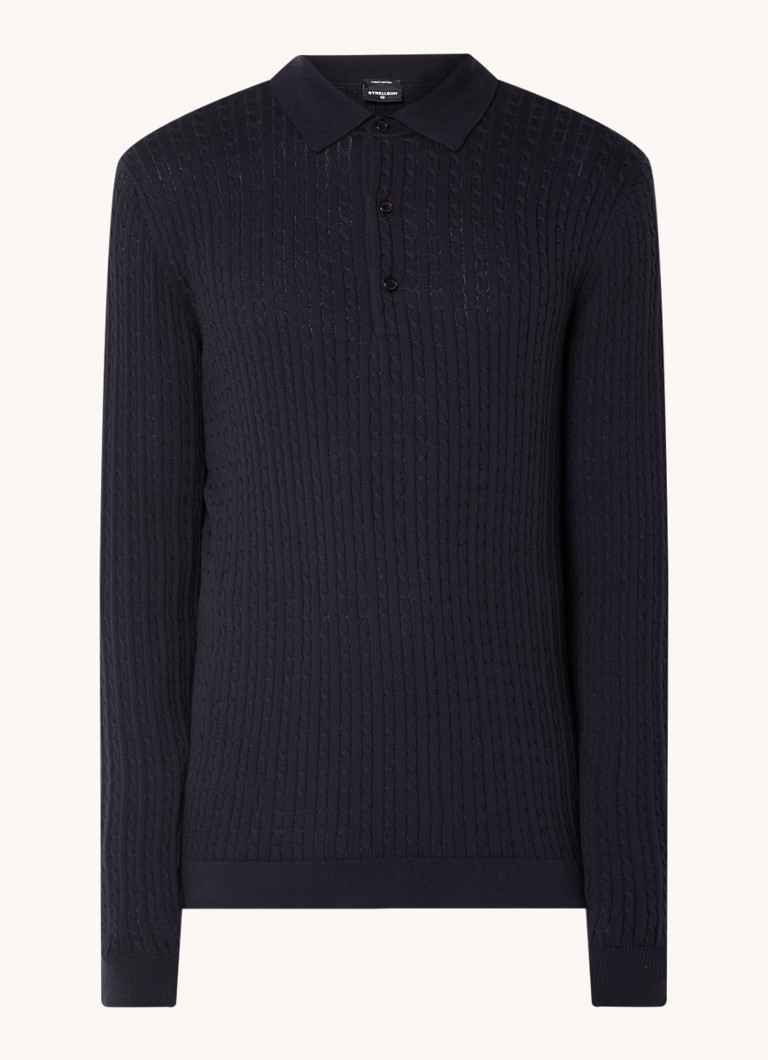 Strellson Kito regular fit polo made of organic cotton