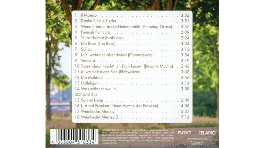 Danke für die Lieder