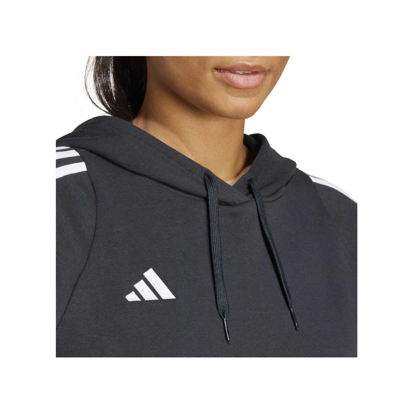 adidas Tiro 24 Hoody Damen Schwarz Weiss