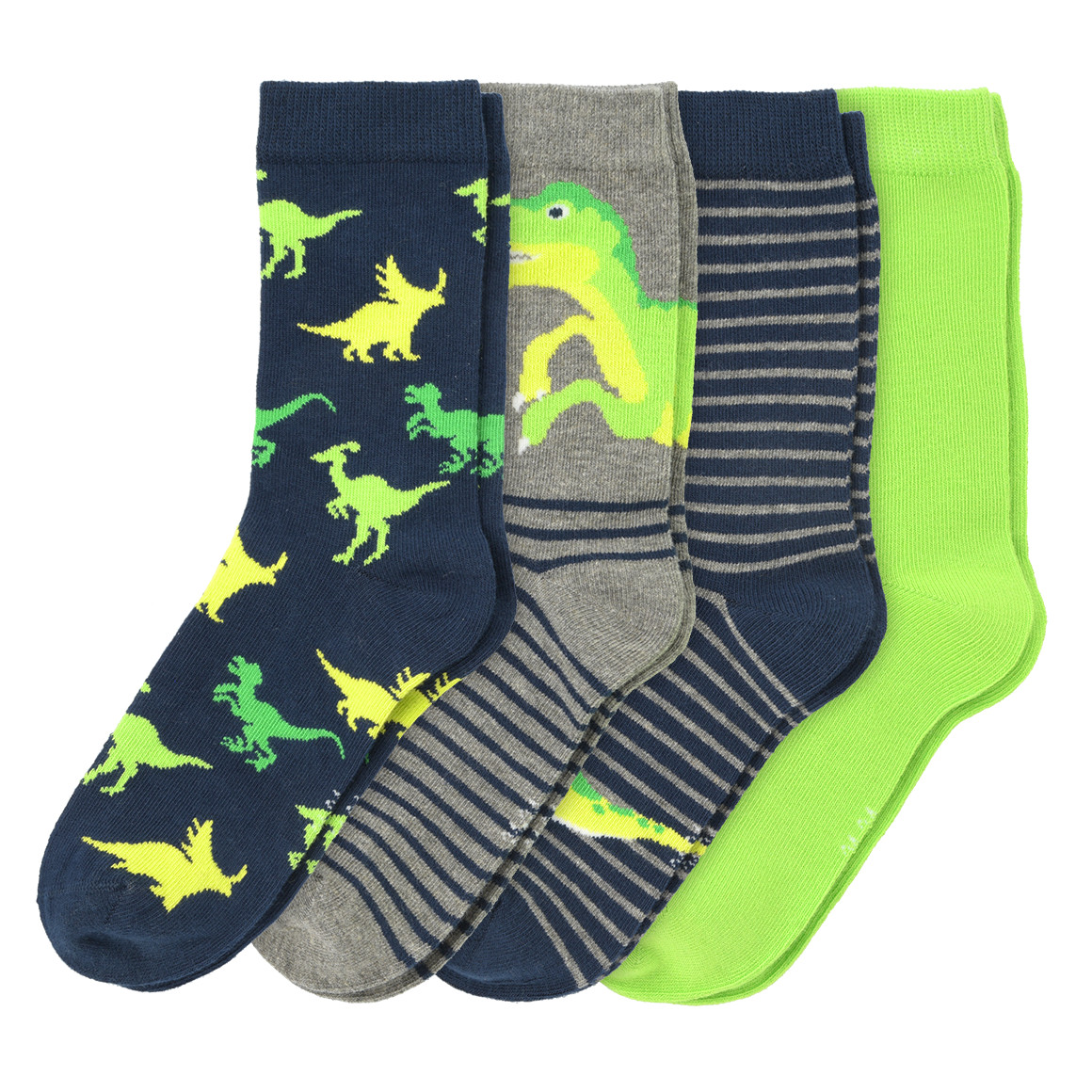 4 Paar Jungen Socken mit Dinos