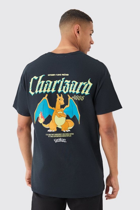 Oversize T-Shirt mit lizenziertem Pokemon Charizard Print