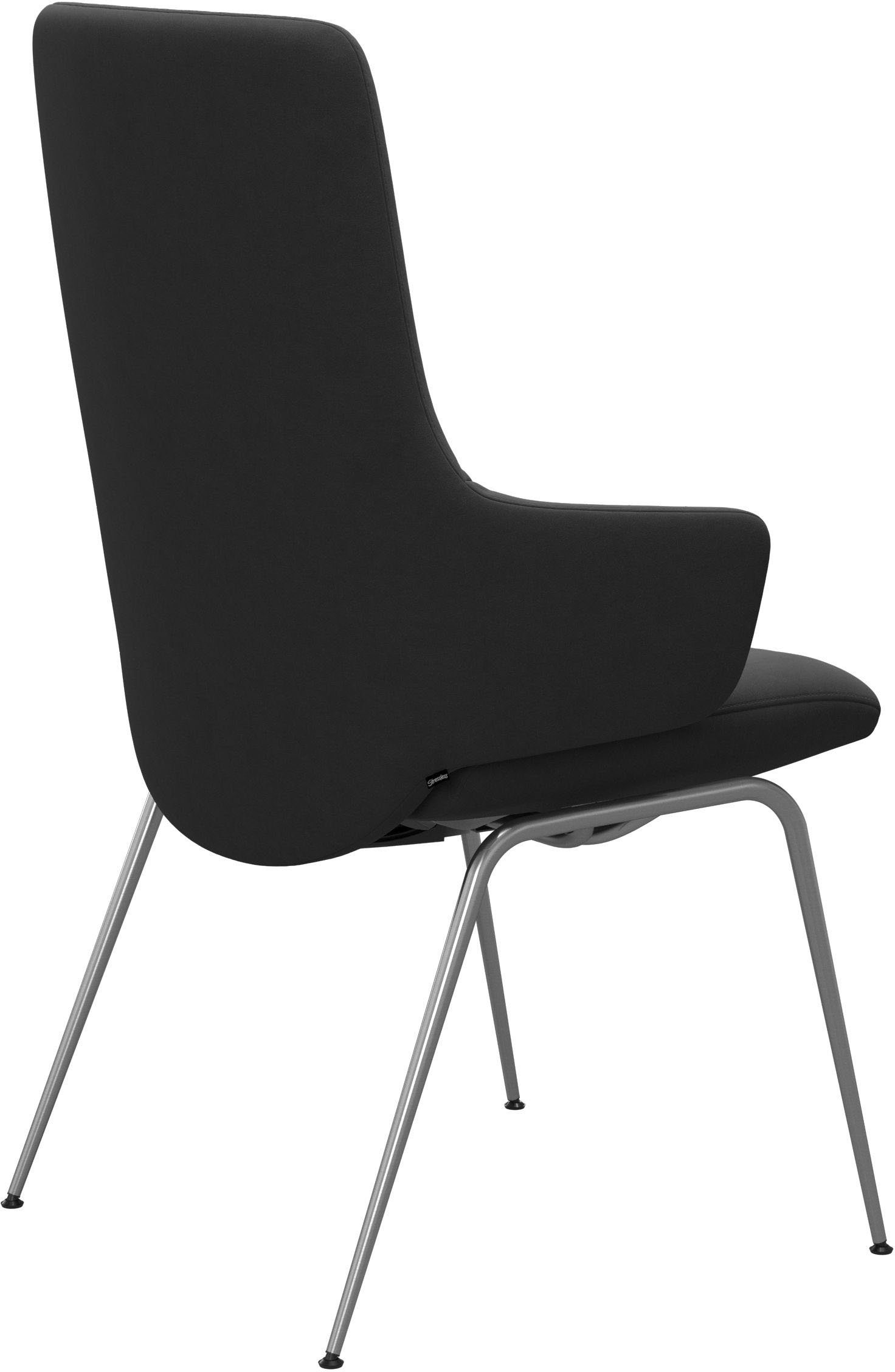 Stressless® Polsterstuhl Laurel, High Back mit Armlehne, Größe L, mit Beinen aus Stahl in Chrom