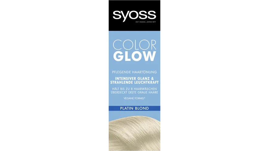 syoss Color Glow Pflegende Haartönung platin blond - platin blond