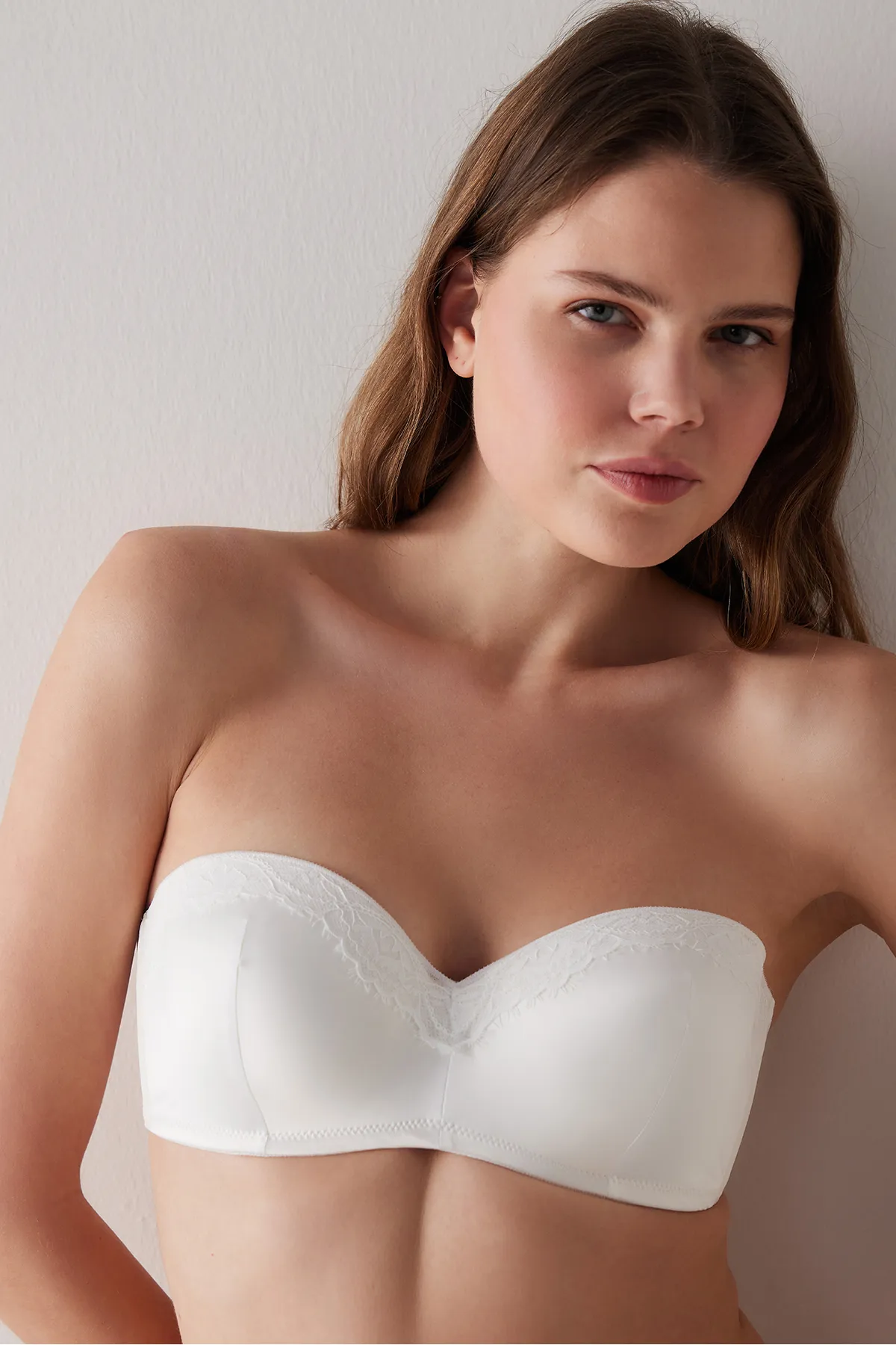 Penti  BH aus Satin „Lotus“ in Off-White