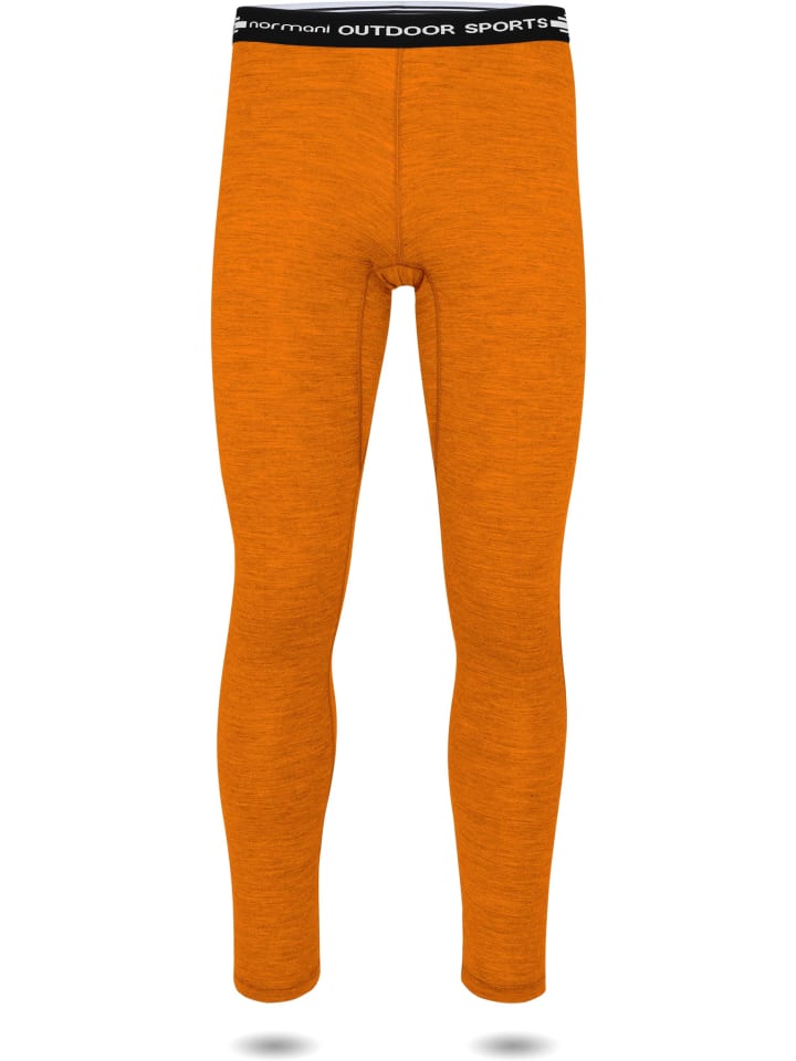 Normani Outdoor Sports Herren Merino Unterwäsche-Set Melbourne/Sydney in Orange günstig kaufen