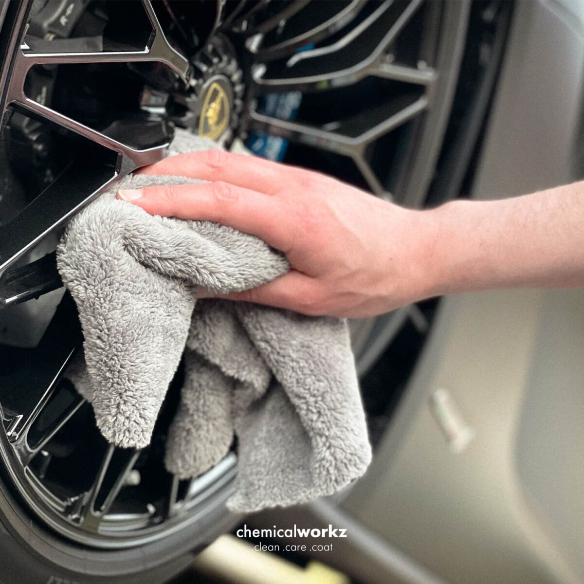 chemicalworkz Edgeless Soft Touch Towel 500GSM Grau Poliertuch 40×40cm