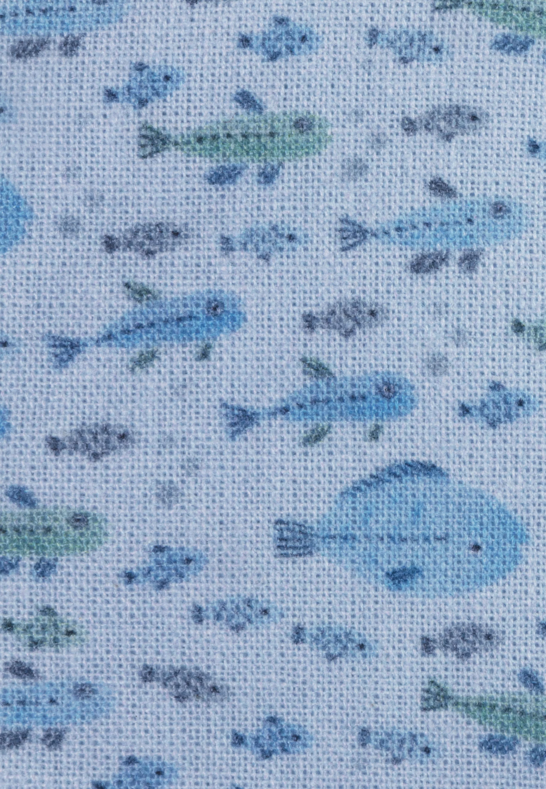 Wende Fischerhut bedruckt mit Fischen in hellblau